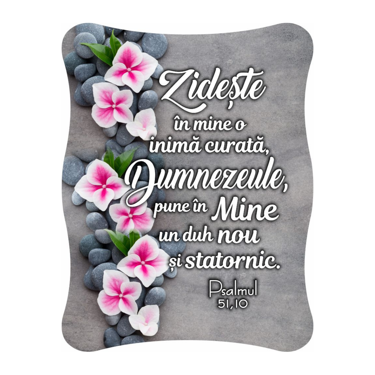 Magnet ceramic cu mesaj creștin - Zidește în mine (Ps. 51:10) Magnet ceramic cu mesaj creștin - Zidește în mine (Ps. 51:10)