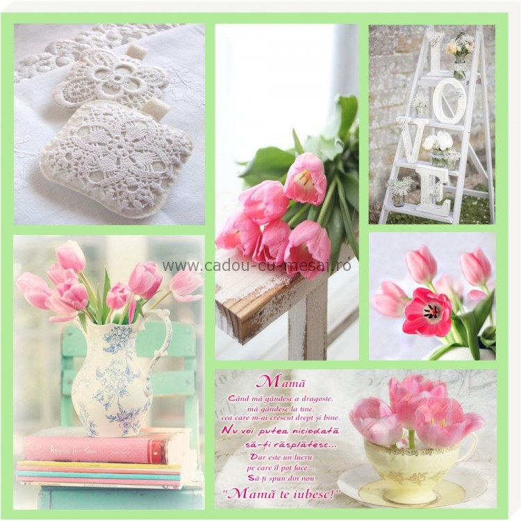 Tablou colaj vintage - Mama (30x30 cm) Tablou colaj vintage - Mama (30x30 cm)