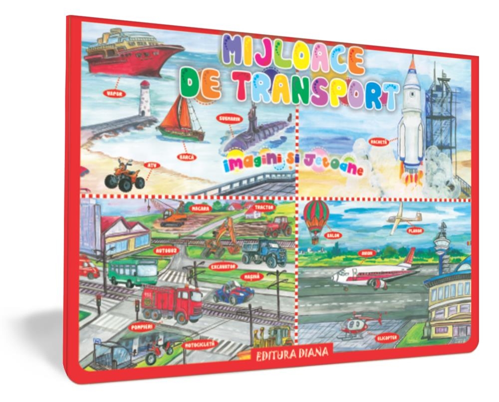 Mapă mijloace de transport - Imagini și jetoane Mapă mijloace de transport - Imagini și jetoane