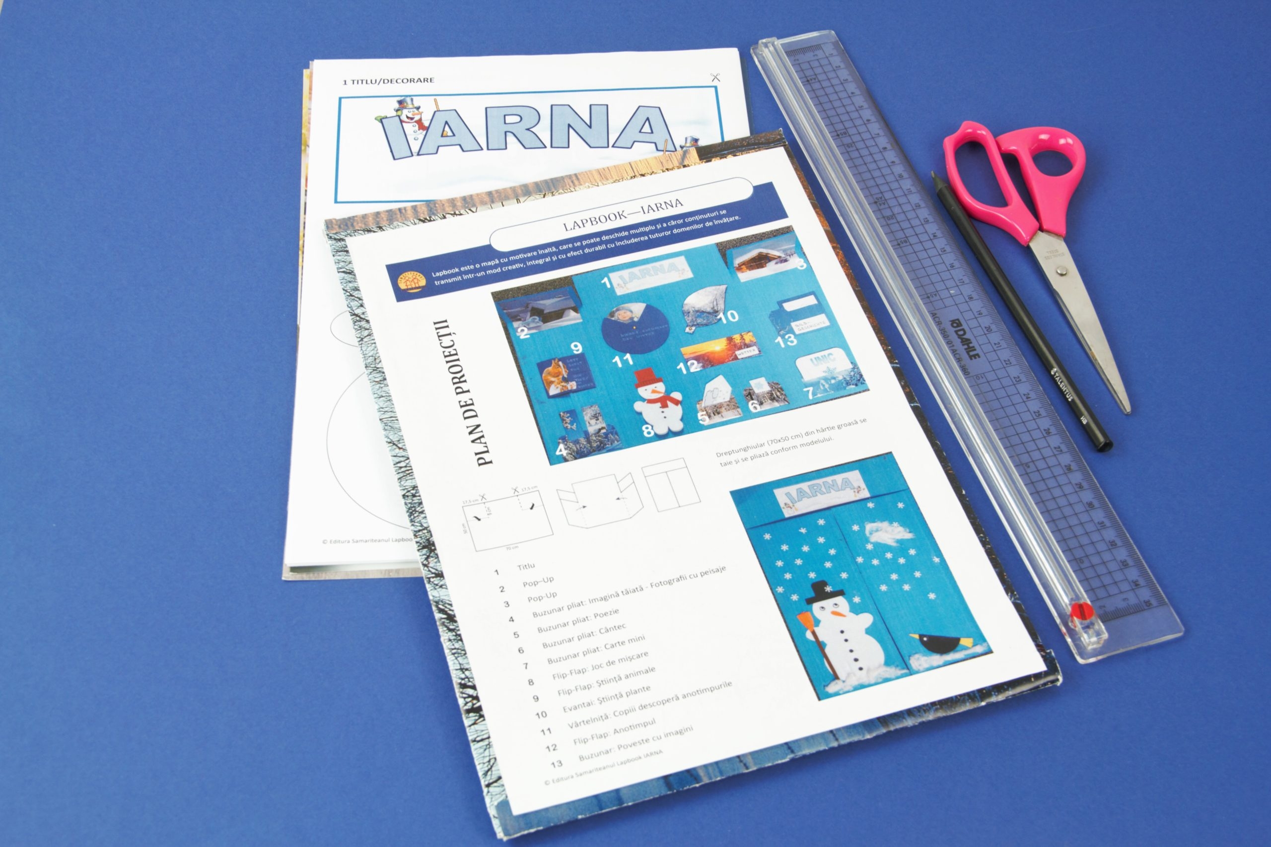 Iarna - Lapbook - Joc creativ pentru copii