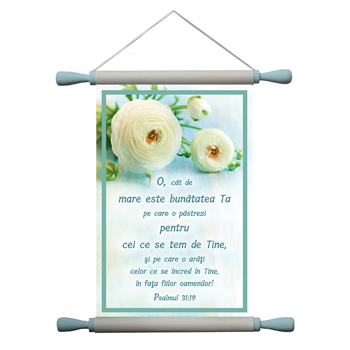 Papirus A4 vintage - O, cat de mare este bunatatea Ta (Ps.31:19)