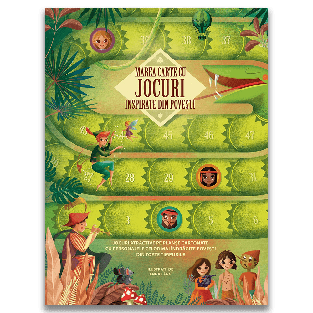 Marea carte cu jocuri inspirate din povesti - Jocuri pentru copii (4+) Marea carte cu jocuri inspirate din povesti - Jocuri pentru copii (4+)