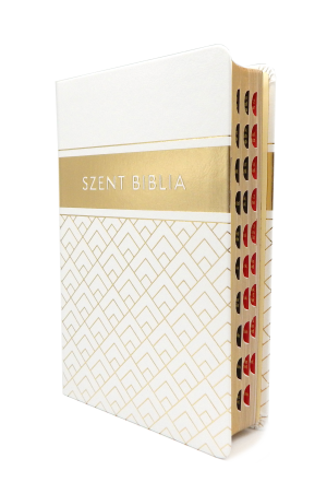 Szent Biblia - Közepes Biblia, Fehér arany mintával, Regiszterrel, Károli Gáspár Forditása (Biblia medie in lb. maghiara, index) Szent Biblia - Közepes Biblia, Fehér arany mintával, Regiszterrel, Károli Gáspár Forditása (Biblia medie in lb. maghiara, index)