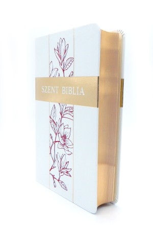 Szent Biblia - Közepes Biblia, Fehér liliom, Károli Gáspár Forditása (Biblia medie in lb. maghiara, model floral) Szent Biblia - Közepes Biblia, Fehér liliom, Károli Gáspár Forditása (Biblia medie in lb. maghiara, model floral)