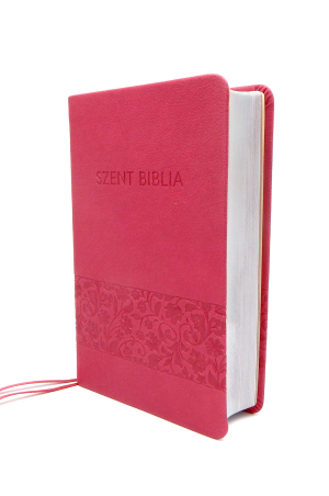 Szent Biblia - Mini Biblia, Málnavirágos, Károli Gáspár Forditása (Biblia mica in lb. maghiara, florală)