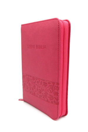 Szent Biblia - Mini Biblia, Málnavirágos, Cipzáros, Károli Gáspár Forditása (Biblia mica in lb. maghiara, fermoar) Szent Biblia - Mini Biblia, Málnavirágos, Cipzáros, Károli Gáspár Forditása (Biblia mica in lb. maghiara, fermoar)