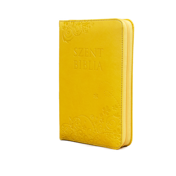 Szent Biblia - Mini Biblia, Napsárga, Cipzáros, Virágmintás, Károli Gáspár Forditása (Biblia mica in lb. maghiara, floral, fermoar) Szent Biblia - Mini Biblia, Napsárga, Cipzáros, Virágmintás, Károli Gáspár Forditása (Biblia mica in lb. maghiara, floral, fermoar)