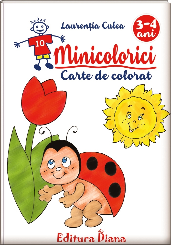 Minicolorici - Carte de colorat 3-4 ani Minicolorici - Carte de colorat 3-4 ani