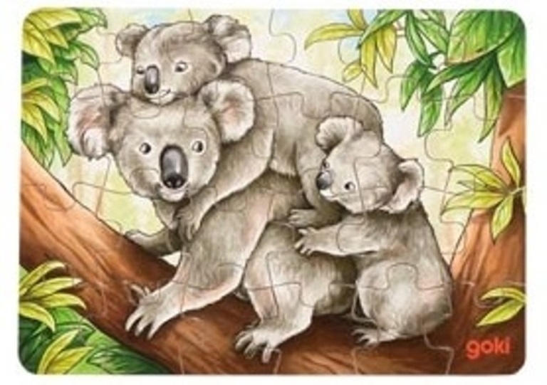 Puzzle cu 24 de piese din lemn - Urși koala Puzzle cu 24 de piese din lemn - Urși koala