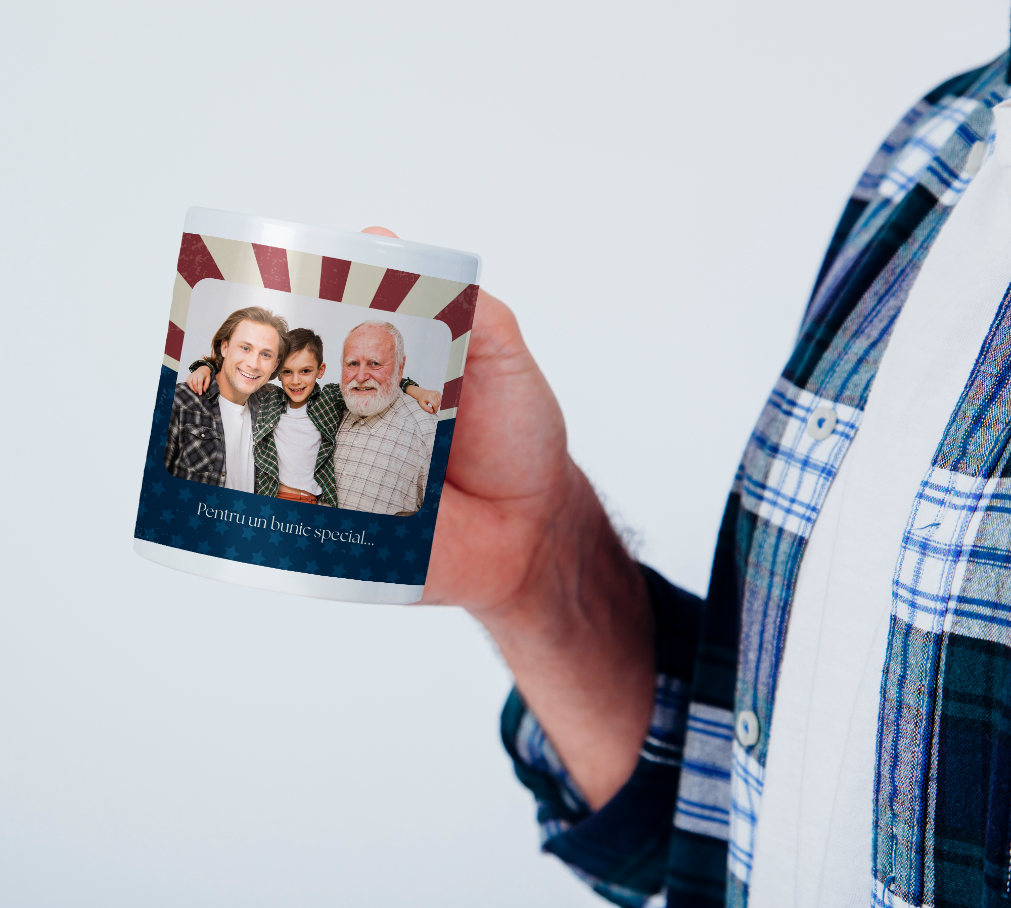 Cană personalizată cu poză,Bunic- verset biblic2