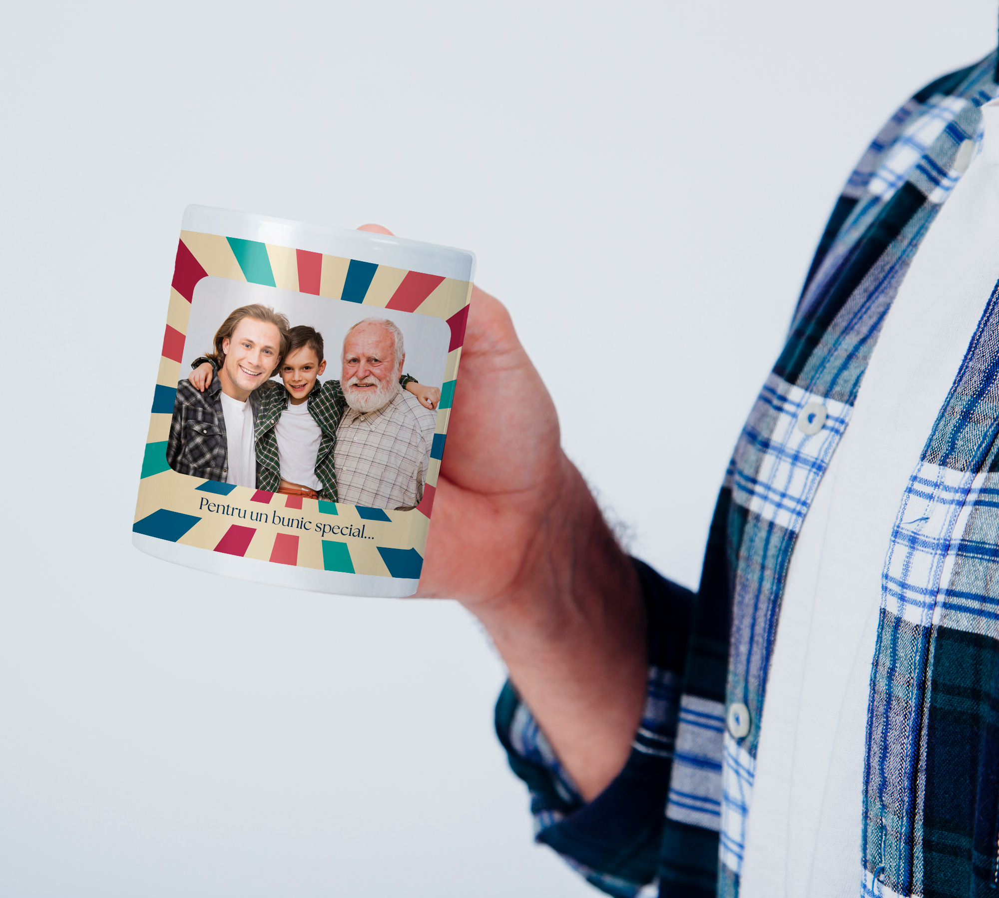 Cană personalizată cu poză,Bunic- verset biblic3 Cană personalizată cu poză,Bunic- verset biblic3