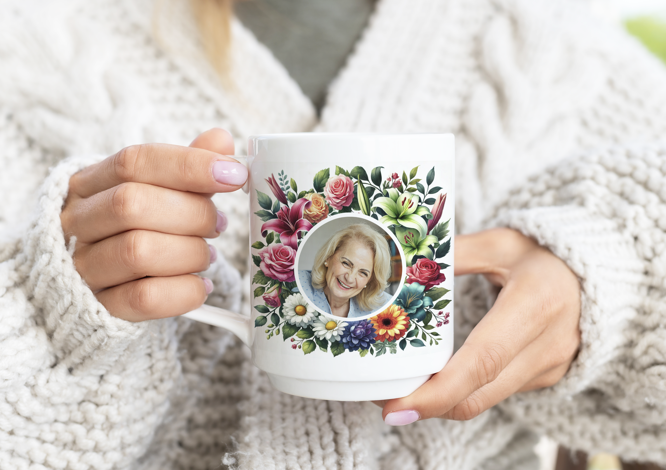 Cană personalizată cu poză,Bunica- verset biblic2