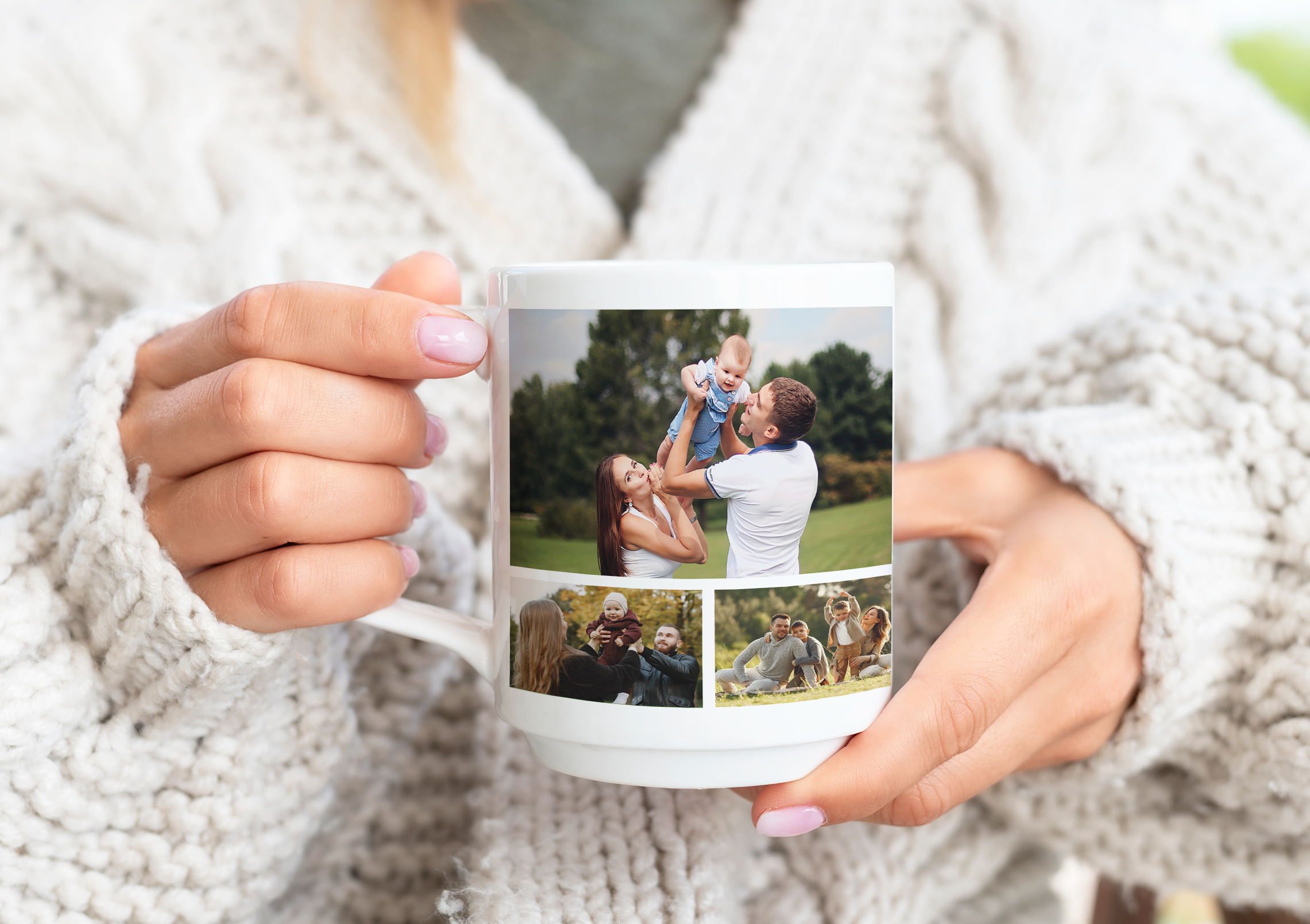 Cană personalizată cu poze de Familie-colaj Cană personalizată cu poze de Familie-colaj