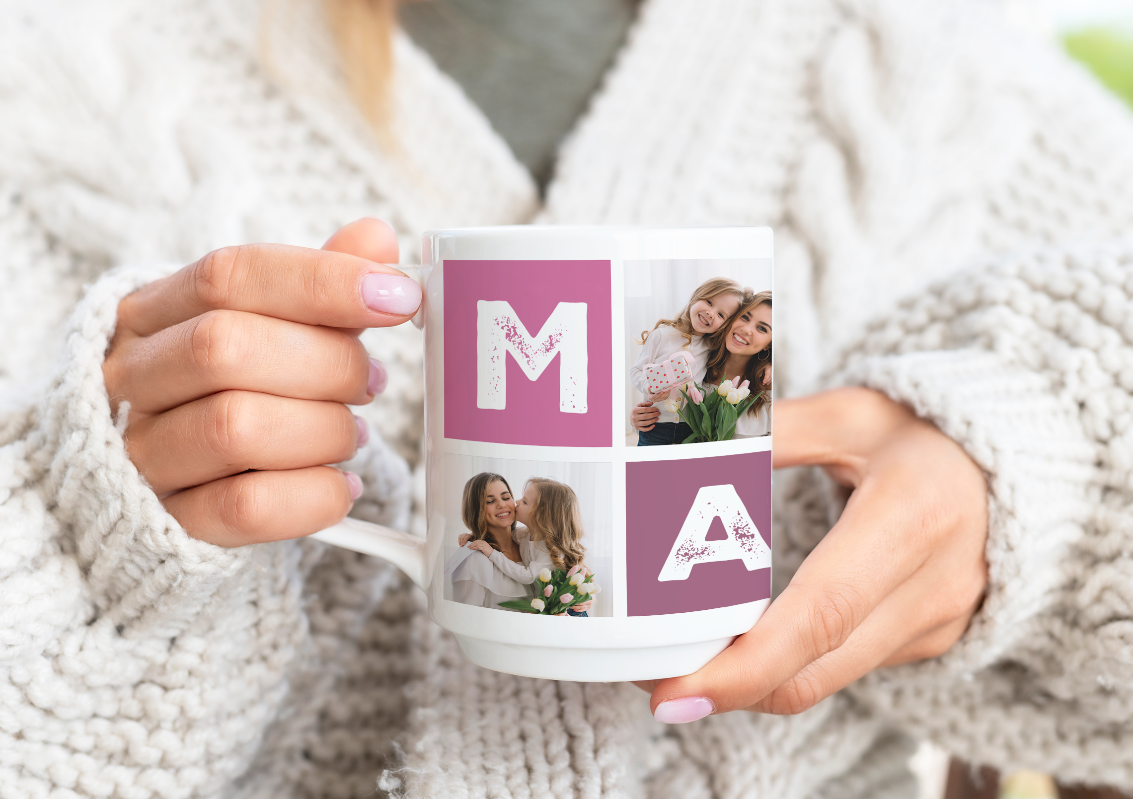 Cană personalizată cu poze pentru Mama-verset Cană personalizată cu poze pentru Mama-verset