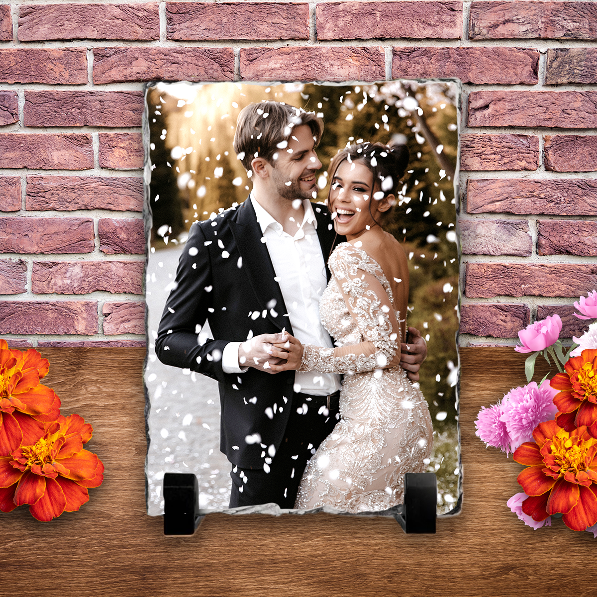 Placă ardezie personalizată cu poză