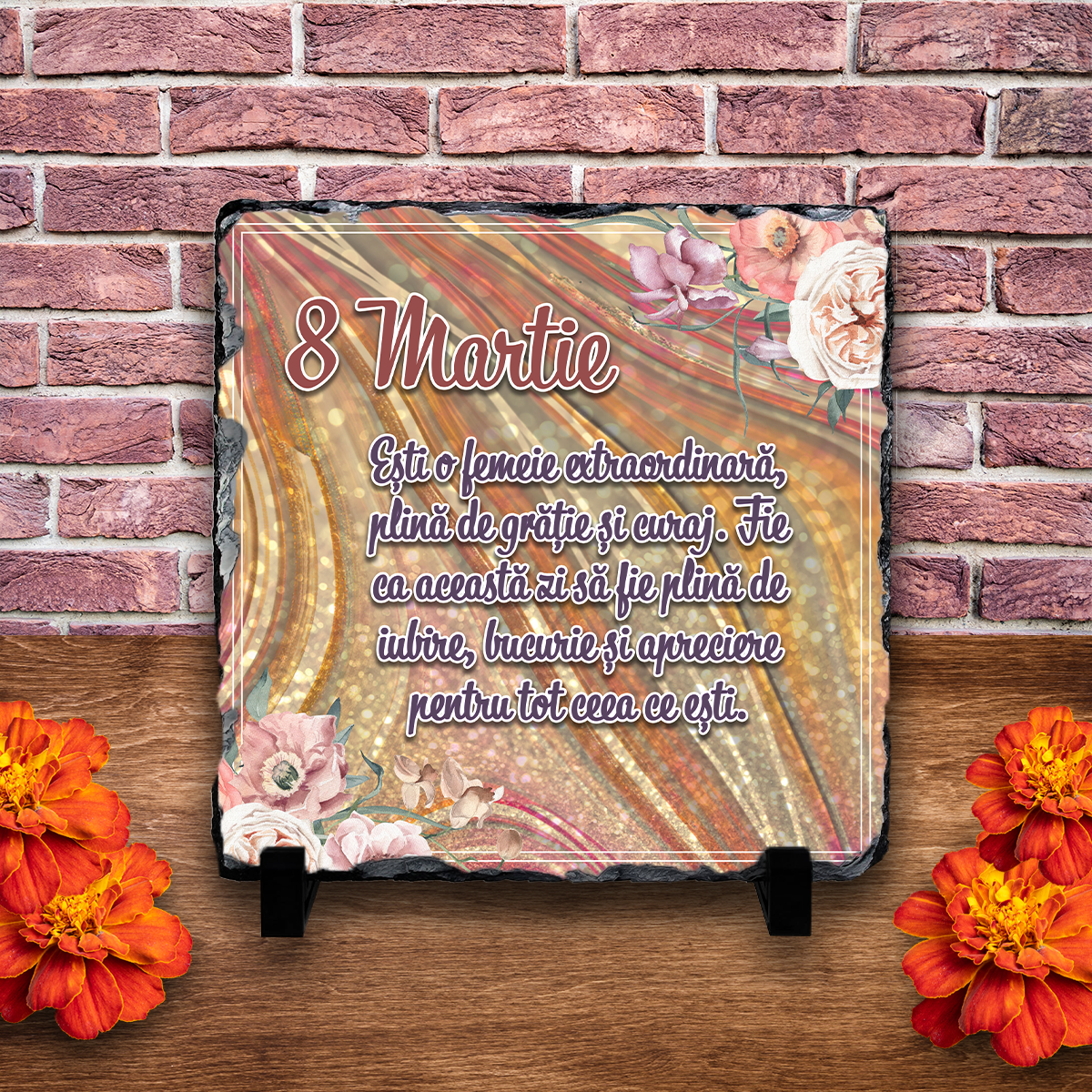 Placă ardezie personalizată – 8 Martie