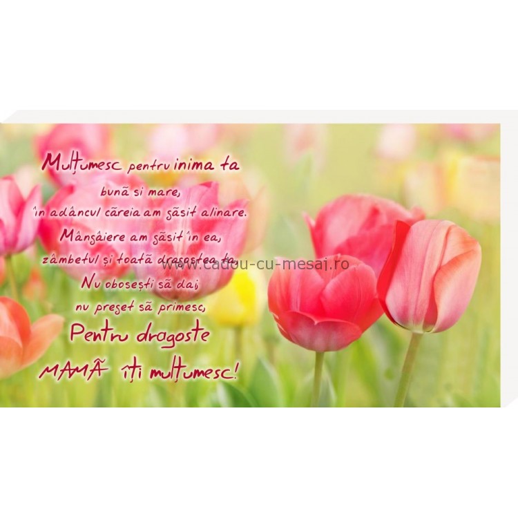 Mulțumesc pentru inima ta...mama- Placheta birou Mulțumesc pentru inima ta...mama- Placheta birou