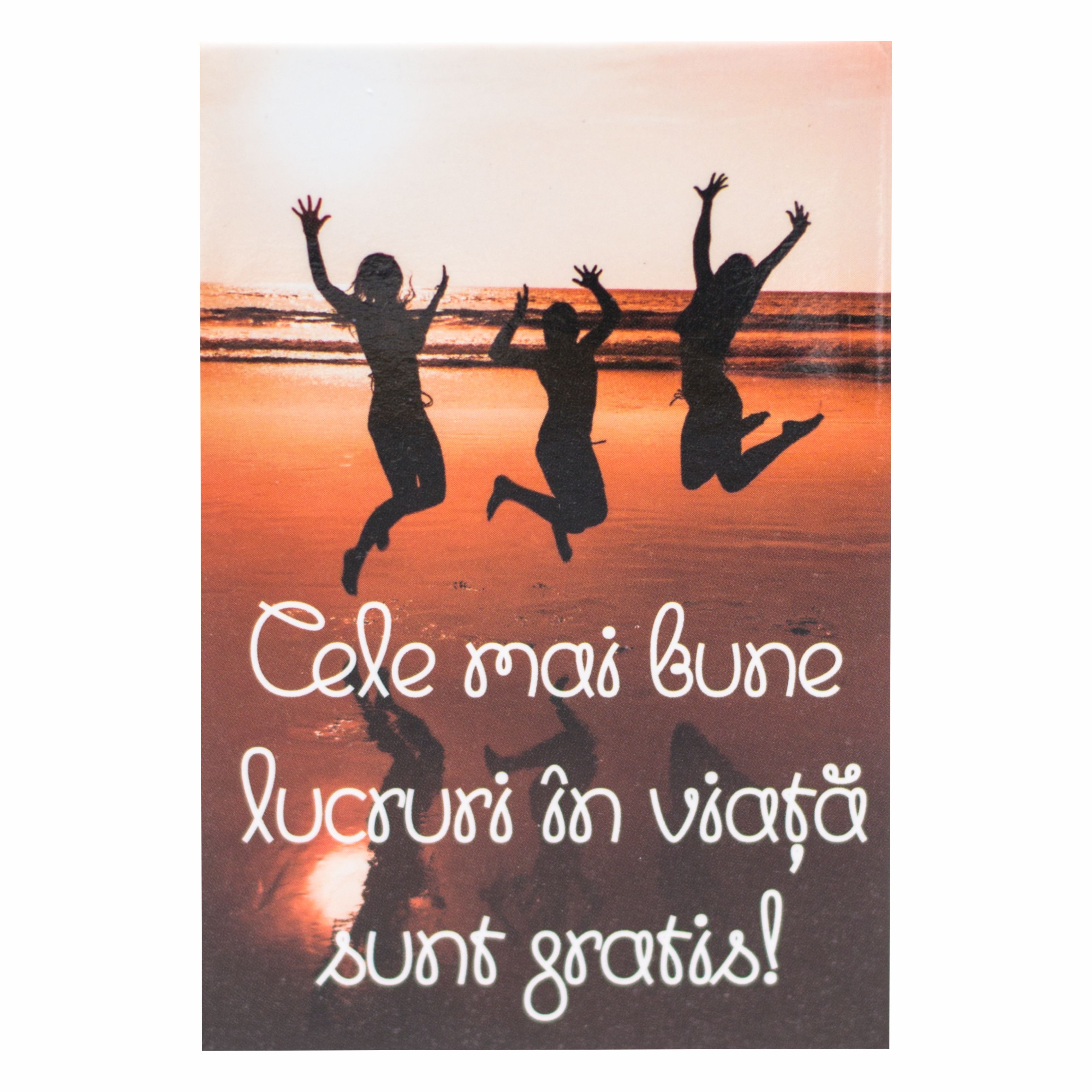 Magnet de frigider - Cele mai bune lucruri in viata sunt gratis  (5.4  cm x 8  cm ) Magnet de frigider - Cele mai bune lucruri in viata sunt gratis  (5.4  cm x 8  cm )