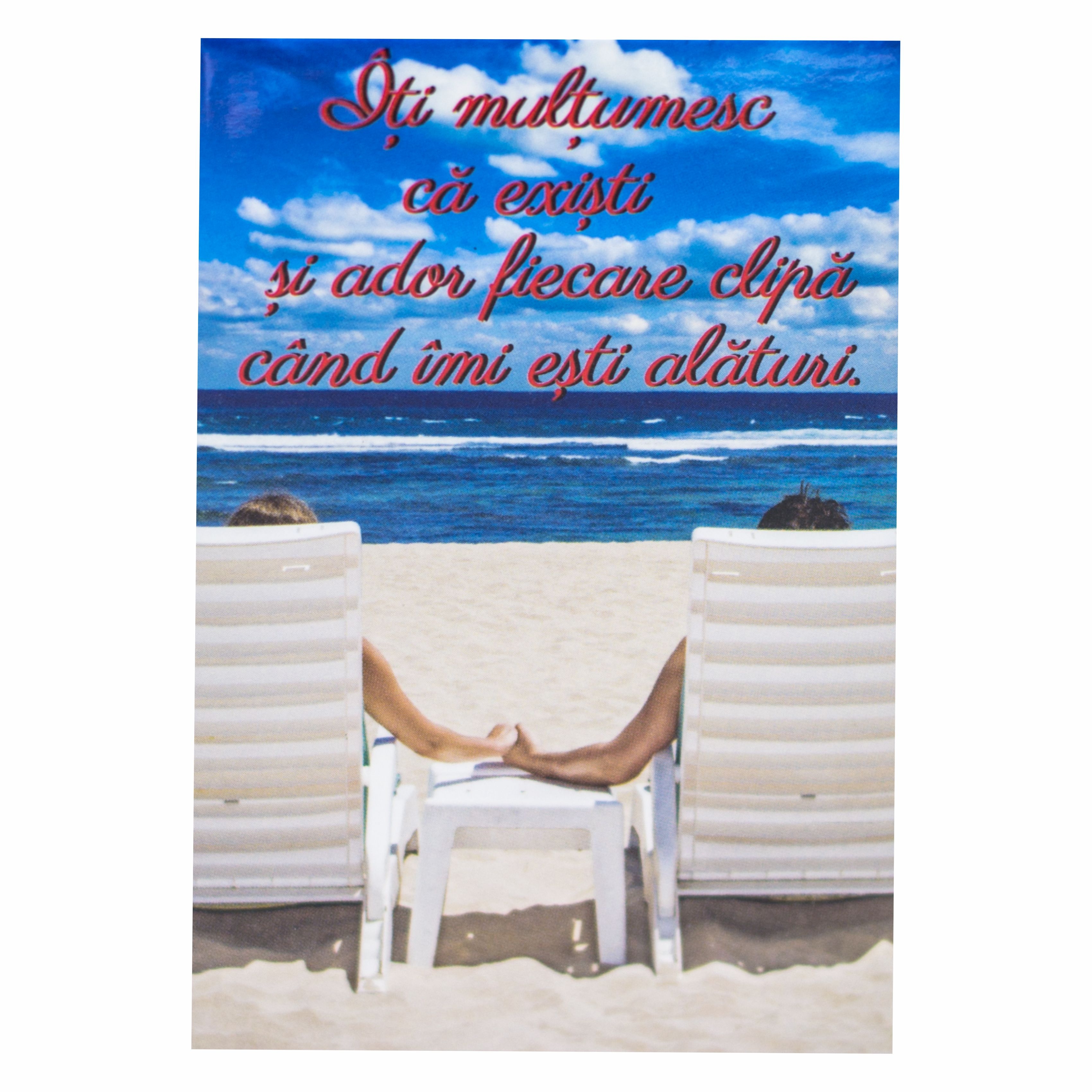 Magnet de frigider  - Iti multumesc ca esti acolo  (5.4  cm x 8  cm ) Magnet de frigider  - Iti multumesc ca esti acolo  (5.4  cm x 8  cm )