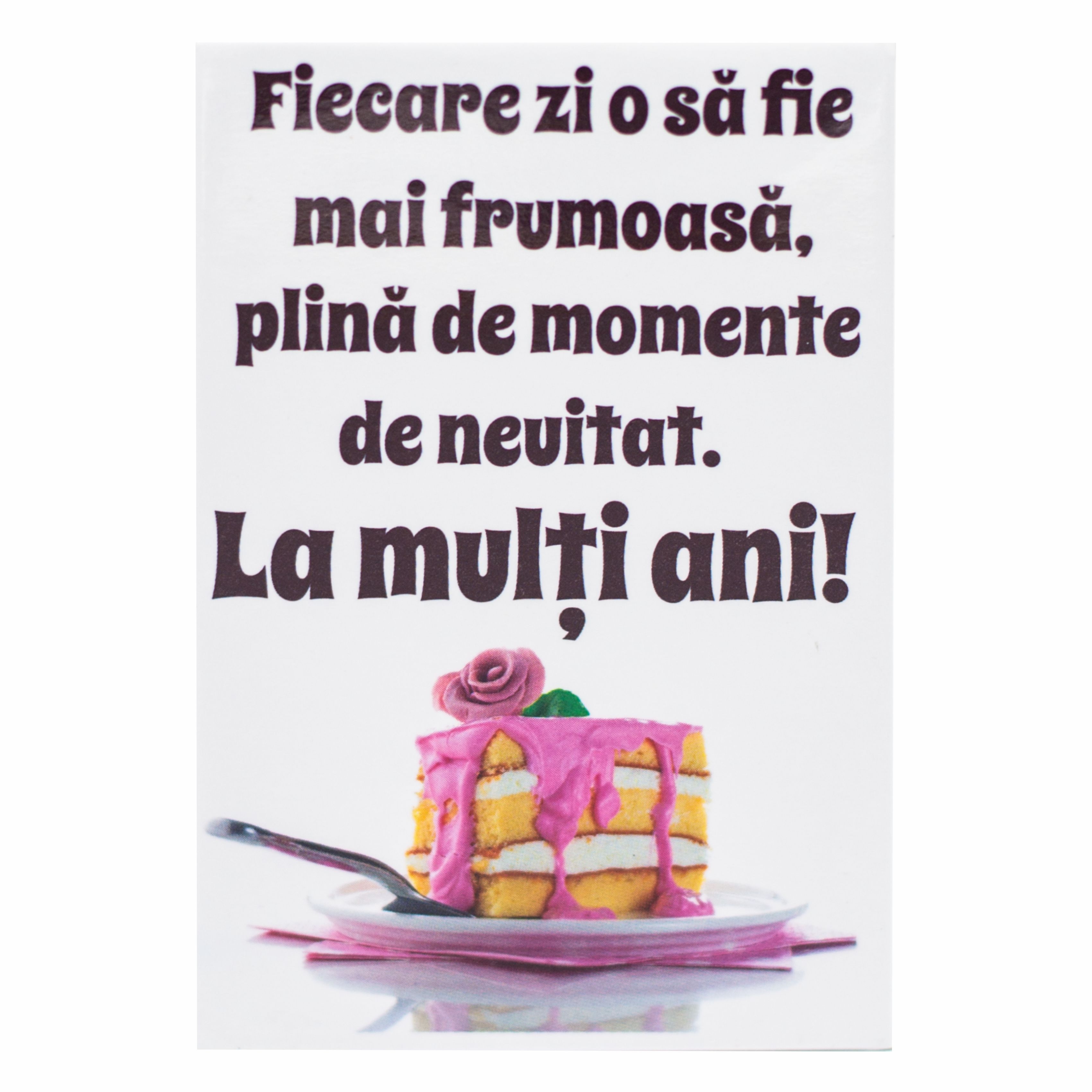 Magnet de frigider  - La multi ani   (5.4  cm x 8  cm ) Magnet de frigider  - La multi ani   (5.4  cm x 8  cm )