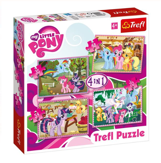Puzzle Trefl - My Little Pony, 4 in 1 - Activitati pentru copii (3+) Puzzle Trefl - My Little Pony, 4 in 1 - Activitati pentru copii (3+)