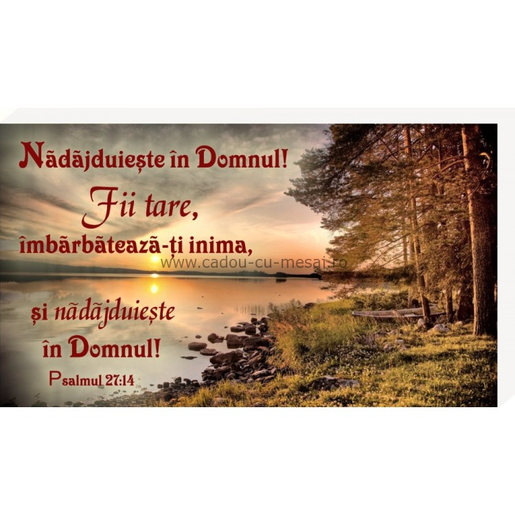Nădăjduiește în Domnul 1- Placheta birou Nădăjduiește în Domnul 1- Placheta birou