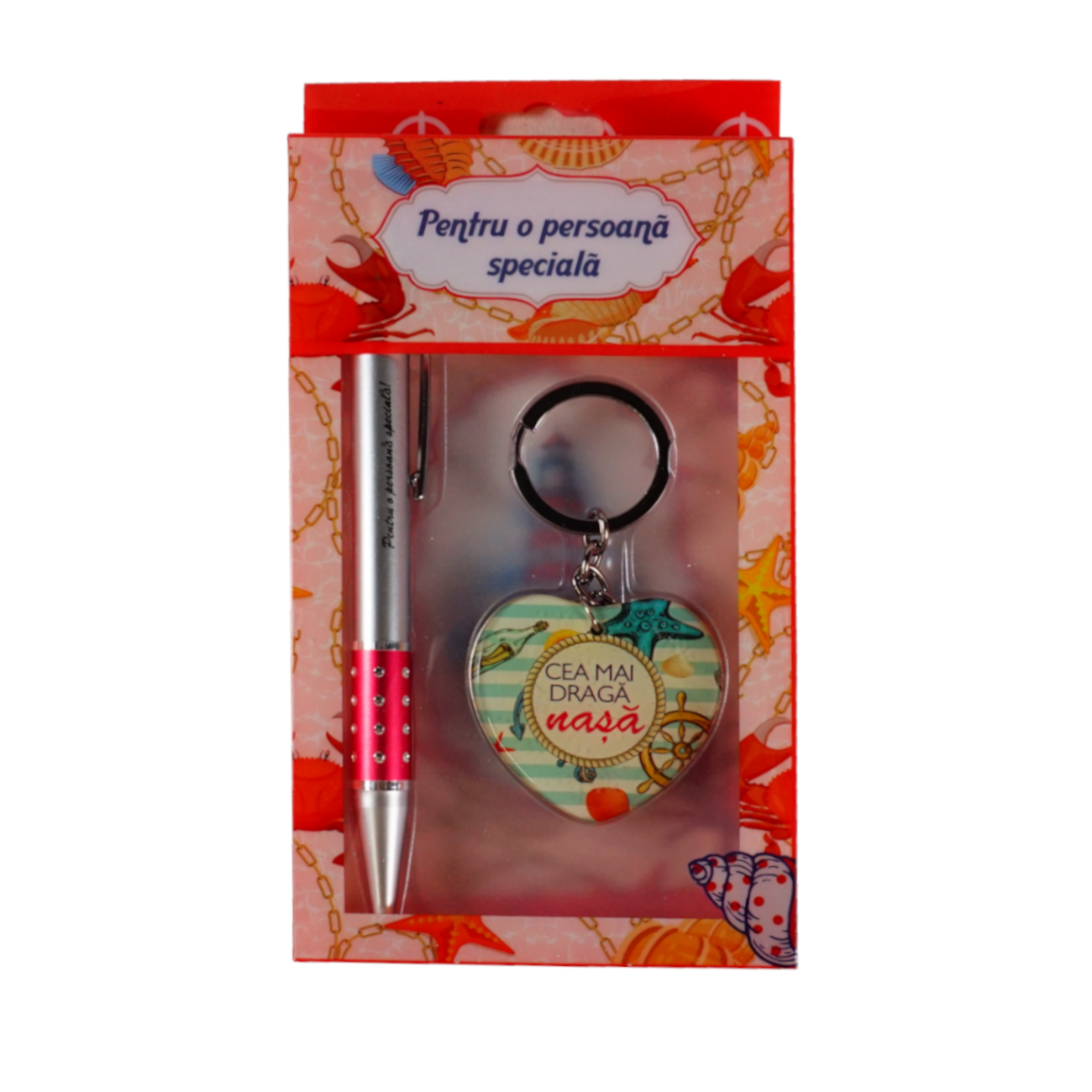 Set breloc cu pix - Cea mai draga nasa Set breloc cu pix - Cea mai draga nasa