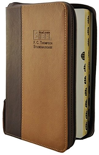 Biblia in lb. germana - NeueLuther Bibel F.C. Thompson Studienausgabe - Kunstleder PU - Cowboy - Braun (161106) Biblia in lb. germana - NeueLuther Bibel F.C. Thompson Studienausgabe - Kunstleder PU - Cowboy - Braun (161106)