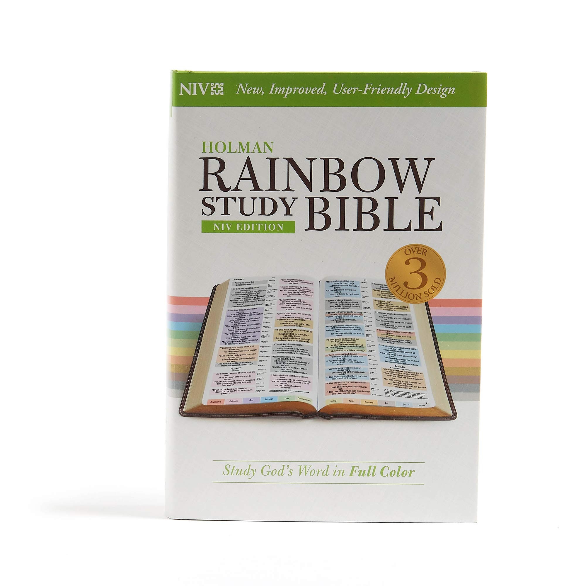 NIV Rainbow Study Bible: Jacketed Hardcover Hardcover – Illustrated
