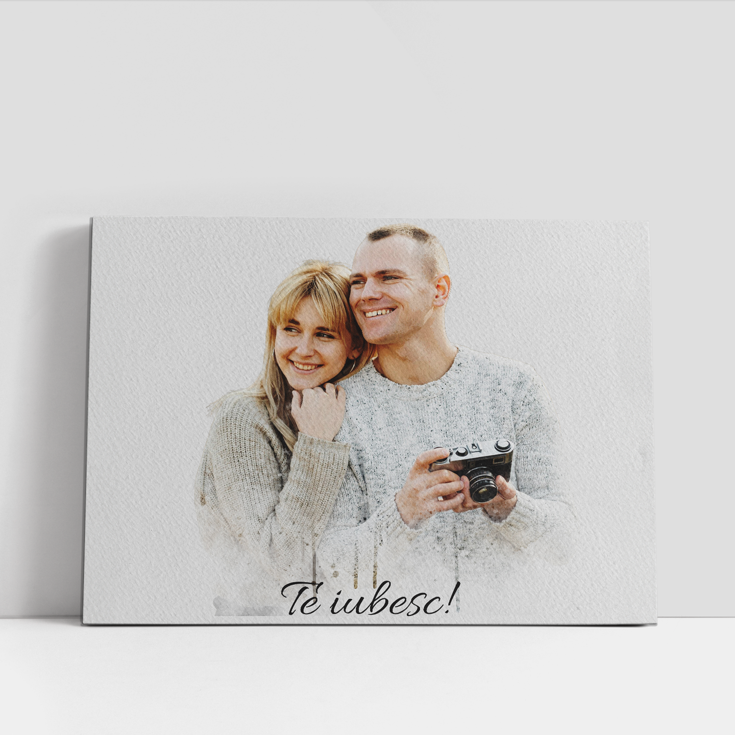Tablou canvas personalizat cu poză – Te iubesc Tablou canvas personalizat cu poză – Te iubesc