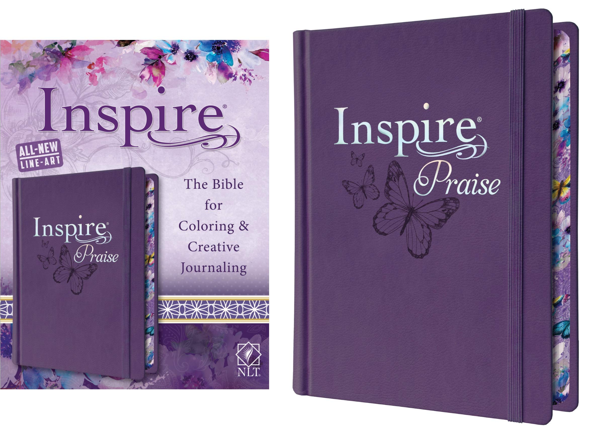 NLT Inspire PRAISE Bible, Purple Hardcover – Illustrated NLT Inspire PRAISE Bible, Purple Hardcover – Illustrated