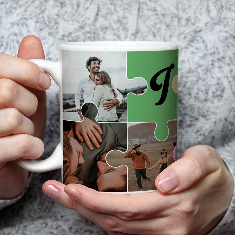 Cană personalizată cu 6 poze – I ♥️ YOU Cană personalizată cu 6 poze – I ♥️ YOU