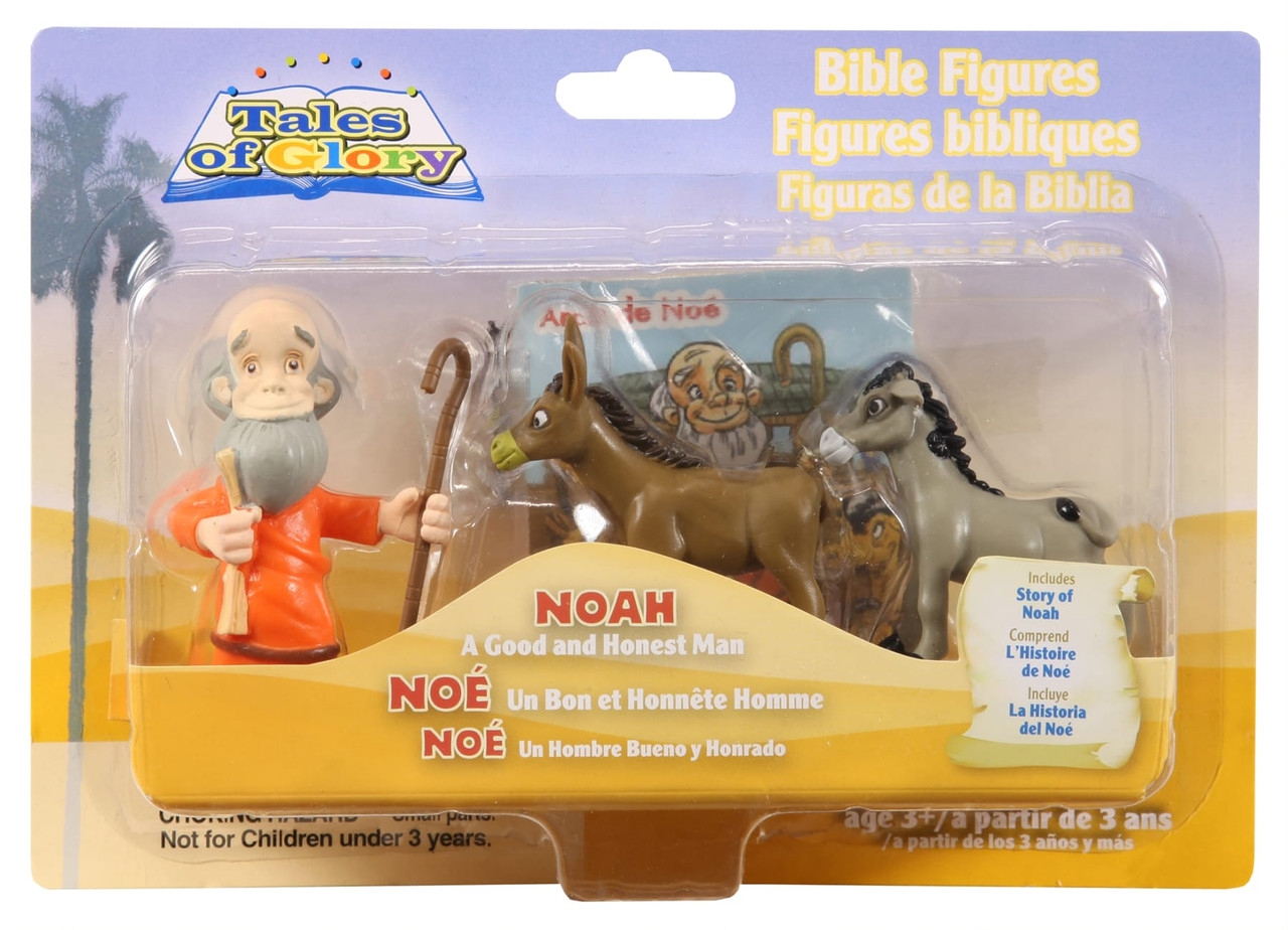 Figurine din plastic - Noe si o pereche de animale (8211) Figurine din plastic - Noe si o pereche de animale (8211)