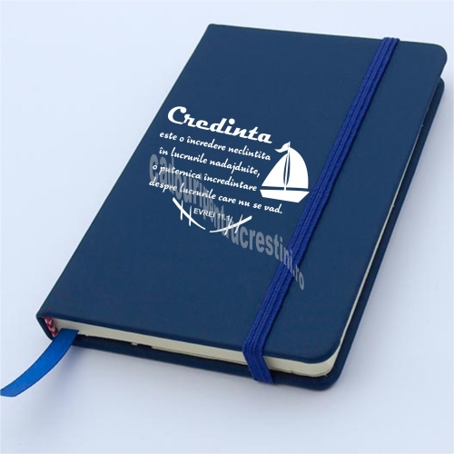 Carnetel A6 -Credinta, (albastru) Carnetel A6 -Credinta, (albastru)