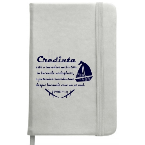 Carnetel A6 - Credinta, (argintiu) Carnetel A6 - Credinta, (argintiu)