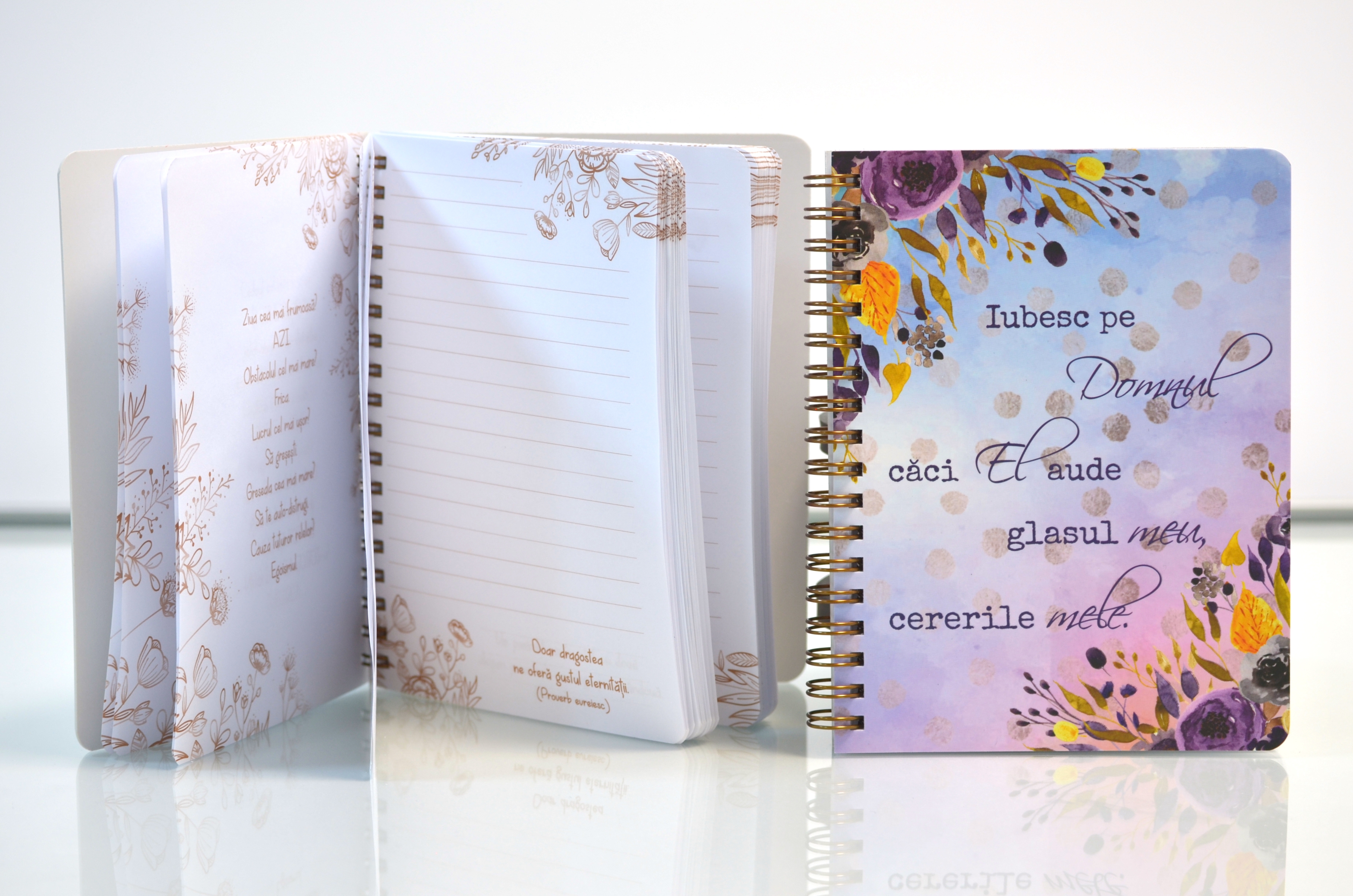 Notes mic cu versete biblice - Iubesc pe Domnul Notes mic cu versete biblice - Iubesc pe Domnul