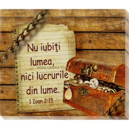 Tablou canvas (25x30cm) - Nu iubiți lumea Tablou canvas (25x30cm) - Nu iubiți lumea