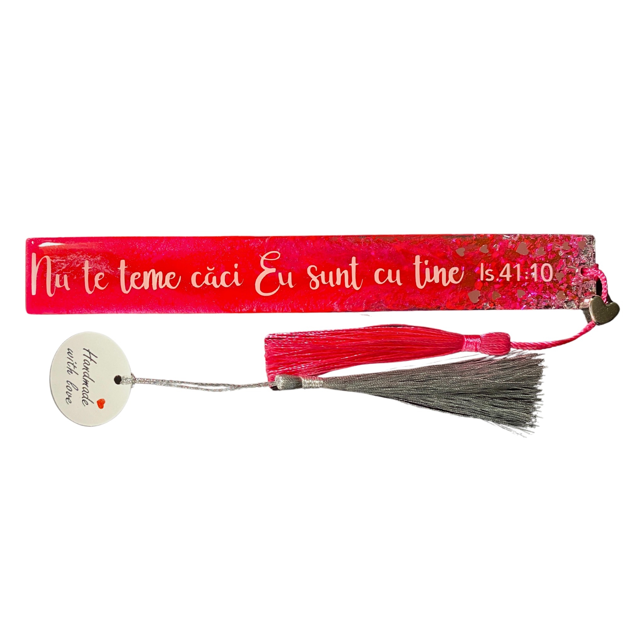 Semn de carte din rășină de înaltă calitate, handmade, în cutie cartonata - "Nu te teme căci Eu sunt cu tine" - Isaia 41:10 Semn de carte din rășină de înaltă calitate, handmade, în cutie cartonata - "Nu te teme căci Eu sunt cu tine" - Isaia 41:10