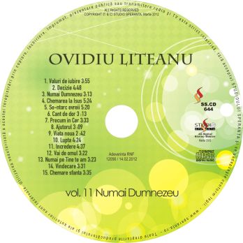 CD Ovidiu Liteanu - Numai Dumnezeu, vol.11