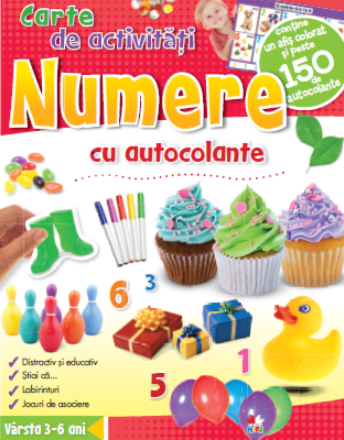 Numere - Carte de activitati cu autocolante (3-6 ani) Numere - Carte de activitati cu autocolante (3-6 ani)