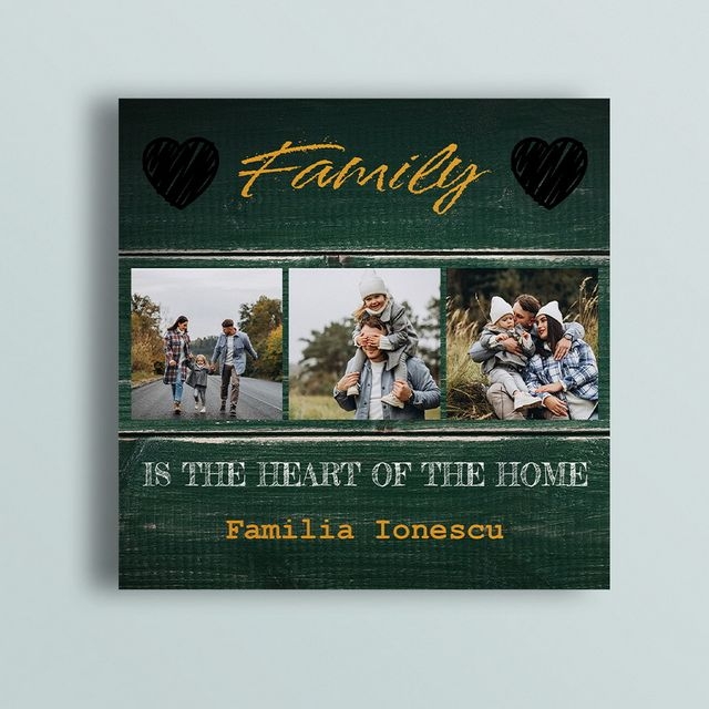 Tablou canvas personalizat cu 3 poze – Family Tablou canvas personalizat cu 3 poze – Family