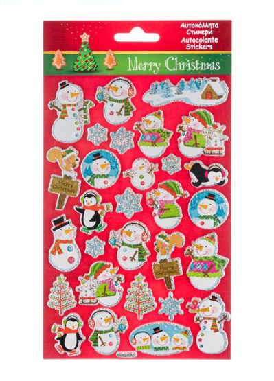 Autocolante de Craciun, 29 buc. - Om de zapada, Veverita, Merry Christmas (3+) Autocolante de Craciun, 29 buc. - Om de zapada, Veverita, Merry Christmas (3+)