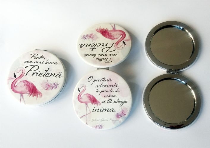 Oglinda de poseta - Pentru cea mai buna prietena Oglinda de poseta - Pentru cea mai buna prietena