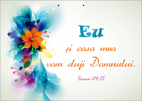 poster-Eu si casa mea vom sluji Domnului poster-Eu si casa mea vom sluji Domnului