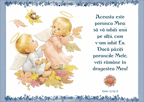 Poster cu verset - Aceasta este porunca Mea