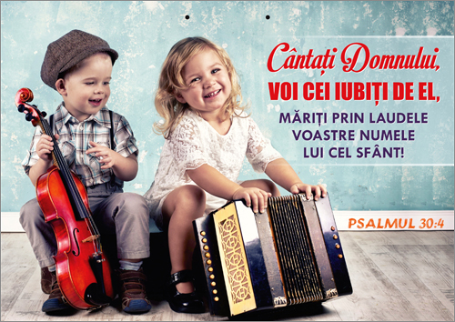 Poster A4 plastifiat - Cantati Domnului Poster A4 plastifiat - Cantati Domnului