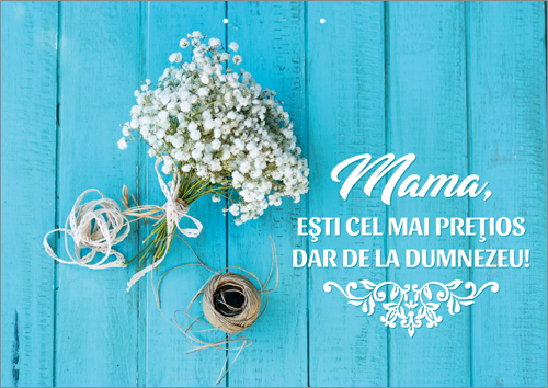 Poster cu verset - Mama, Esti cel mai pretios dar de la Dumnezeu!