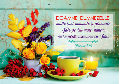 Poster cu verset - Doamne Dumnezeule, multe sunt minunile... Poster cu verset - Doamne Dumnezeule, multe sunt minunile...