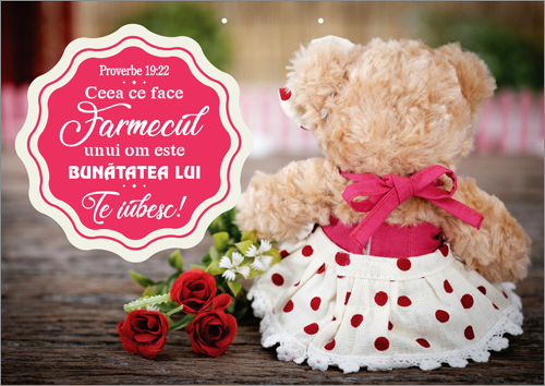 Poster cu verset - Ceea ce face farmecul unui om este bunatatea Lui. Te iubesc! Poster cu verset - Ceea ce face farmecul unui om este bunatatea Lui. Te iubesc!