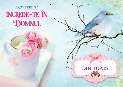 Poster cu verset A4 - "Încrede-te în Domnul din toată inima!" Proverbe 3:5 [51]